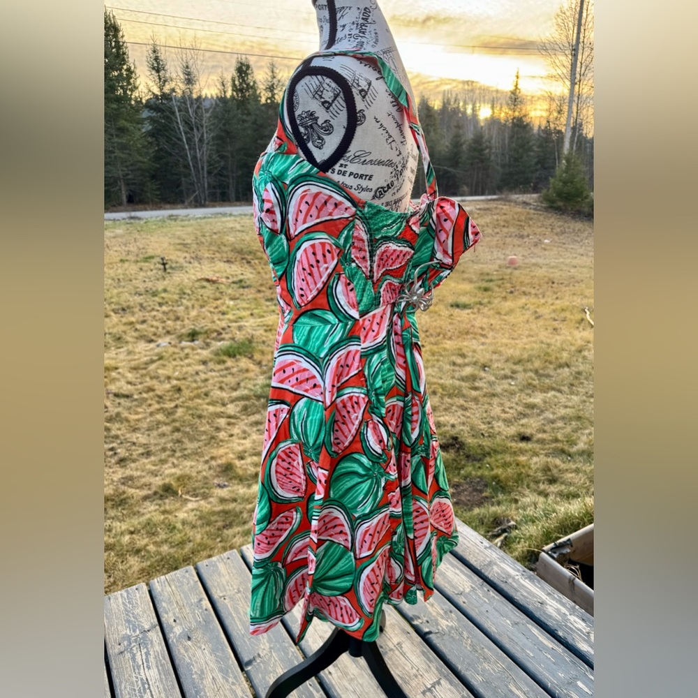 Hell Bunny Watermelon Print Midi Dress - Picture 9 of 17